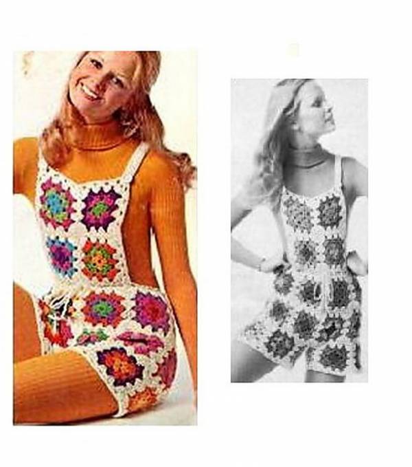 Vintage Overalls Crochet Pattern Crochet