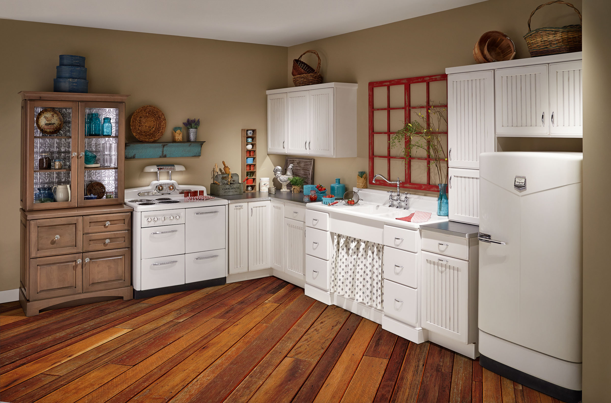 Buzzfeed staff we hope you love the products we recommend! Vintage Farmhouse Kitchen - Crystal Cabinets
