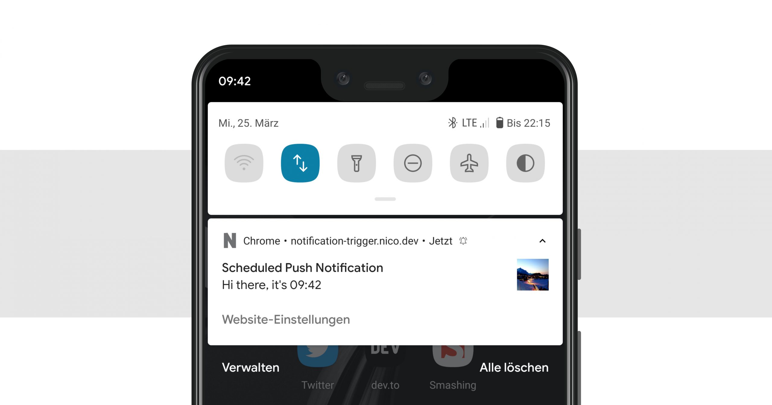 Push Notification Calendar