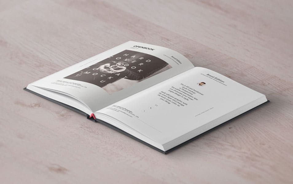 PSD Open Hardcover Book Mockup » CSS Author