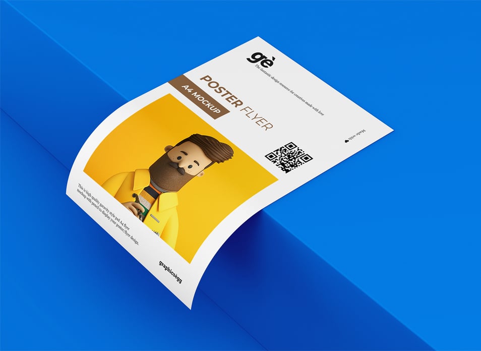 Single A4 Flyer Mockup » CSS Author