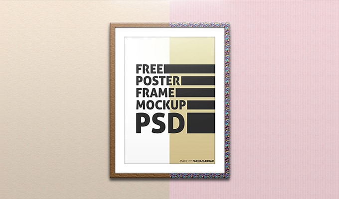 4 essential frame color options for a realistic . 25 Free Realistic Wall Frame And Poster Mockups Psd Cssigniter