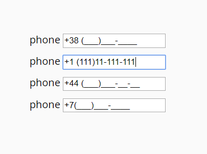 Basic Phone Input Mask With Pure Javascript Phone Mask Css Script