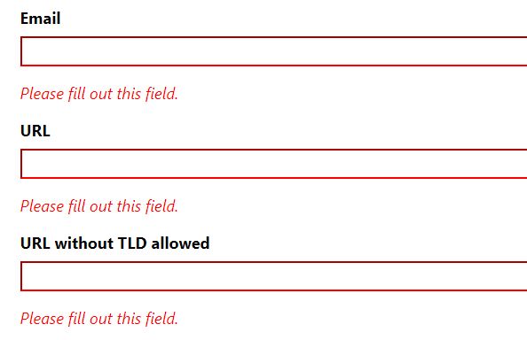 25 Html5 Form Validation Javascript