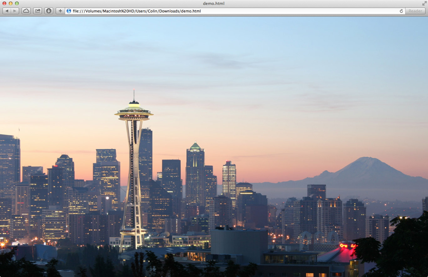 There are several websites that use this effect such . Full Page Background Image With Css3 Colin Sullender