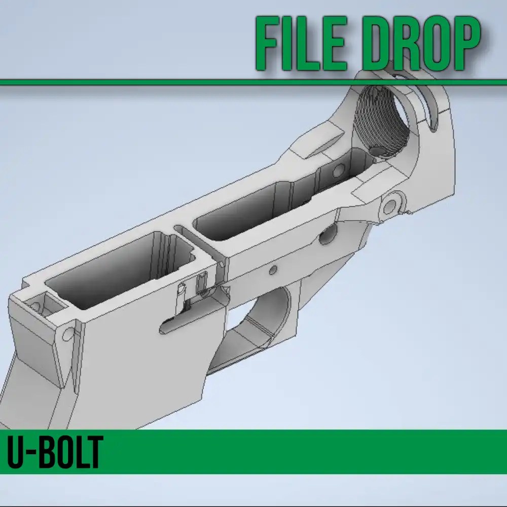 File Drop UBolt Vanguard 3D Printable AR15 Lower Receiver » CTRL+Pew