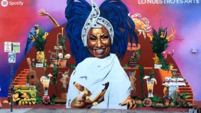 Miami celebra la “herencia latina” con un mural dedicado a Celia Cruz