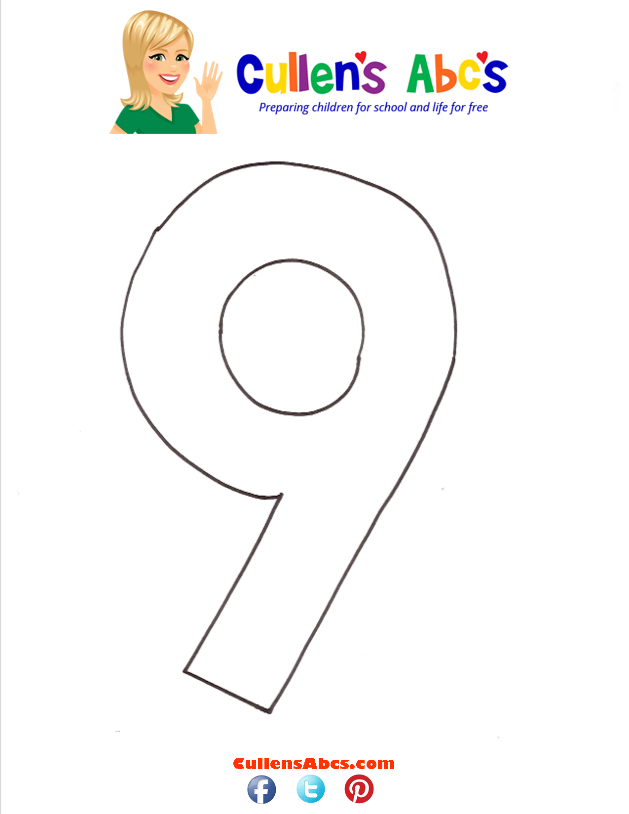 number 9 nine free childrens videos activities