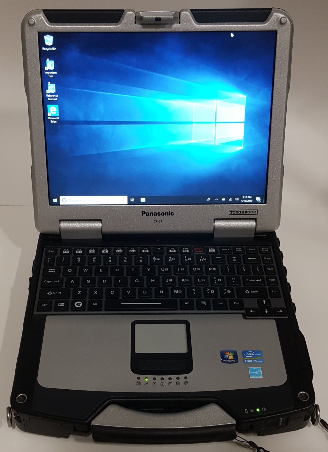 Panasonic Toughbook CF-31 MK3, Core i5-5300U, 16GB, 240GB SSD, Win10Pr
