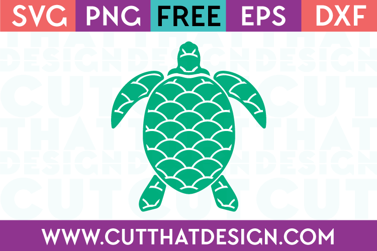 Cute free svg with boho design that is perfect for all sorts of amazing diy. Turtle Design Scallop Pattern Cut That Design