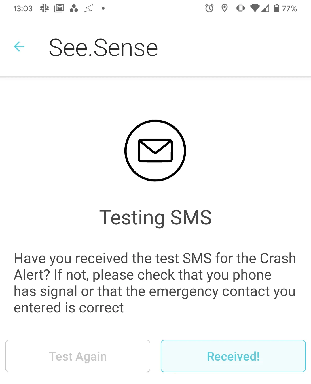A small typo on one of the setup screens.