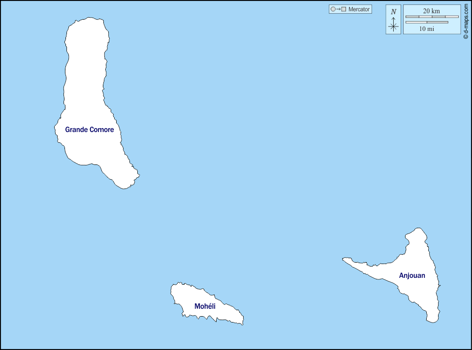 An 1808 map refers to the islands as camora. Comoros Free Map Free Blank Map Free Outline Map Free Base Map Regions Names
