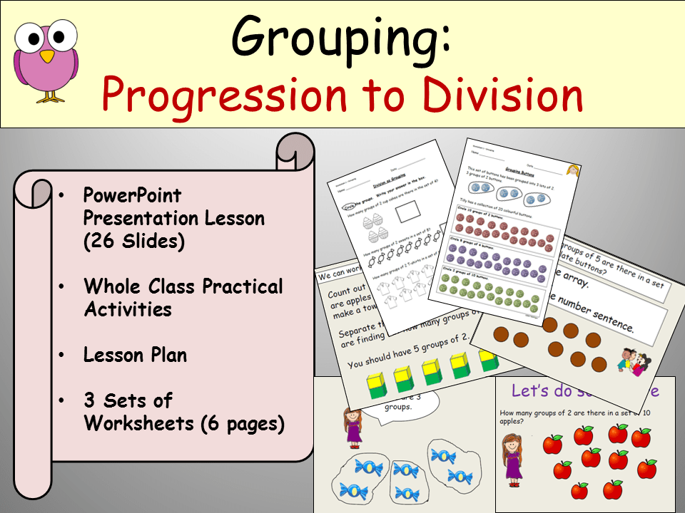 division grouping powerpoint presentation lesson plan