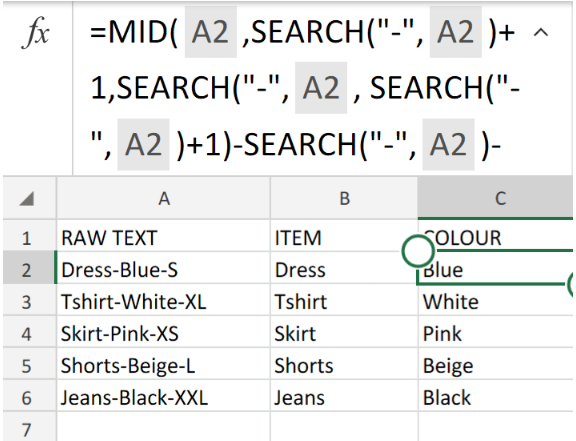 Right ( text, number ). Excel Formula Split Text String At Specific Character