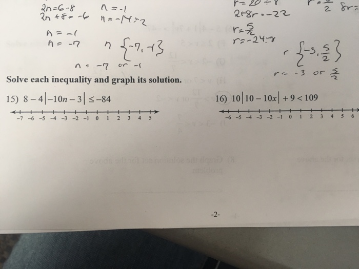 Strategy to solve this absolute value inequality, we will write and solve an equivalent compound inequality. Solved: Solve Each Inequality And Graph Its Solution ...