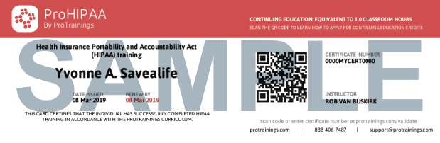 The health insurance portability and accountability act (hipaa) is a u.s. Hipaa Course Details Protrainings