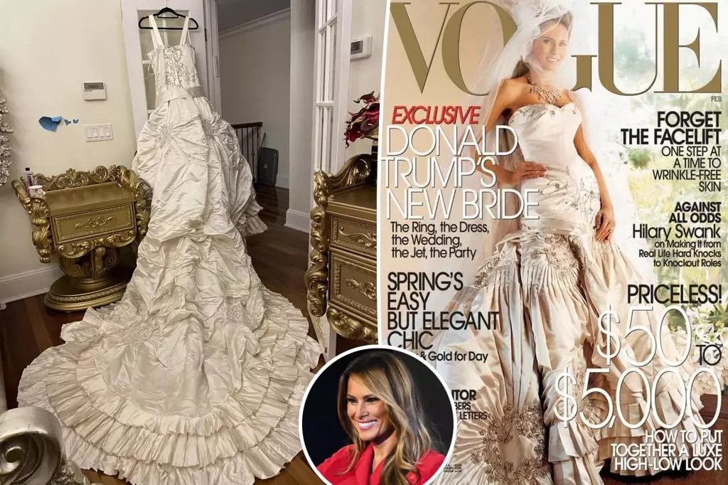 Unlocking Luxury: Melania Trump’s Iconic Wedding Dress Hits eBay