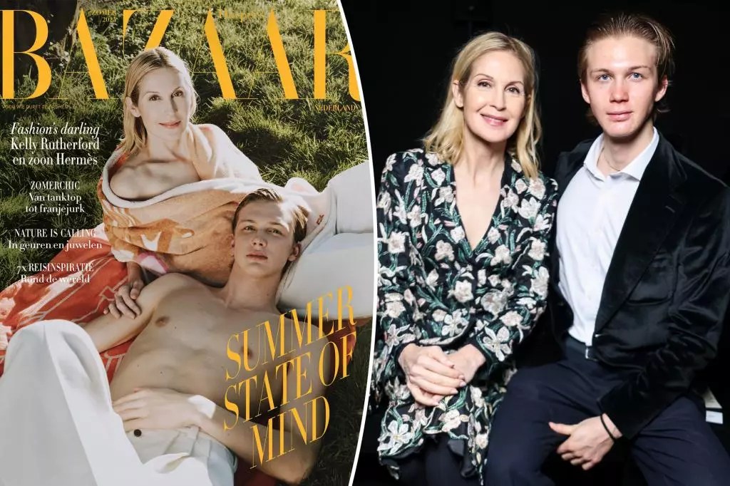 Radiant Fashion Duo: Kelly Rutherford and Hermès Giersch Shine in Harper’s Bazaar