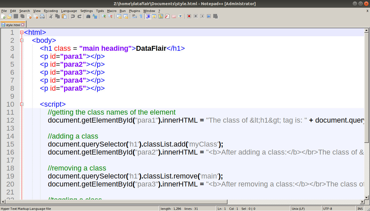 A single html element can have multiple classes. Javascript Style Attribute How To Implement Css Styles In Javascript Dataflair