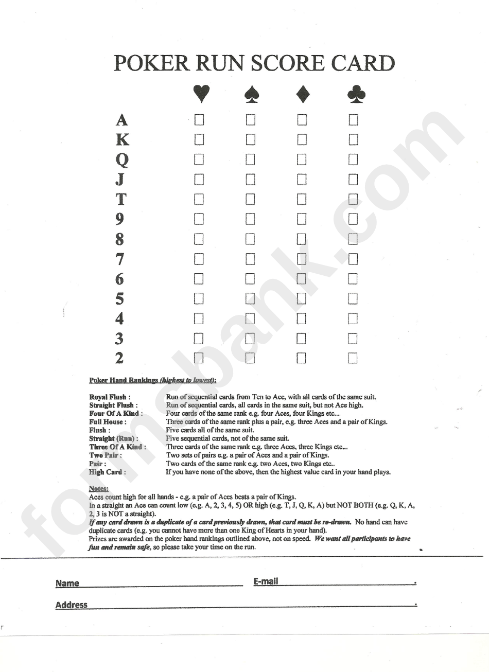 If you want to live and work in the united states but are not a u.s. Poker Run Score Card Template printable pdf download