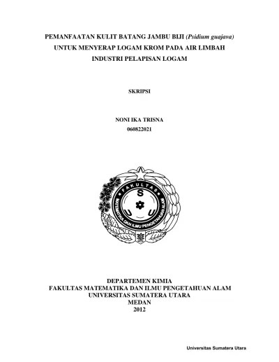 Top PDF logam krom(VI) dan limbah industri pelapisan logam - 123dok.com