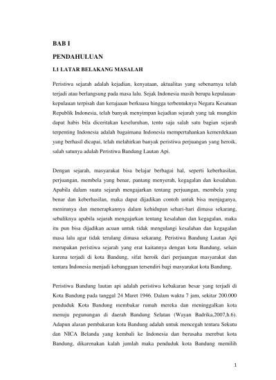 Makalah Peristiwa Bandung Lautan Api