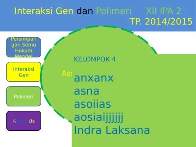 Top PDF Interaksi gen dan Polimeri XII IPA 2 - 123dok.com