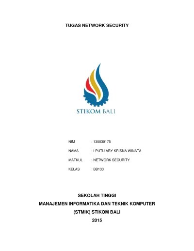 TUGAS NETWORK SECURITY SEKOLAH TINGGI