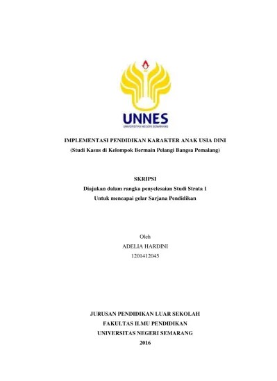 PDF ini PENGEMBANGAN PENDIDIKAN KARAKTER DALAM KURIKULUM PENDIDIKAN ANAK  USIA DINI | Halimah | CAKRAWALA DINI | JURNAL PENDIDIKAN ANAK USIA DINI 1 SM
