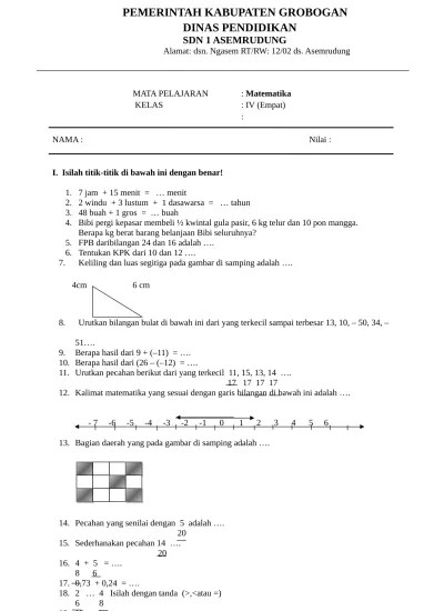 We did not find results for: Top Pdf Soal Matematika Kelas 4 123dok Com