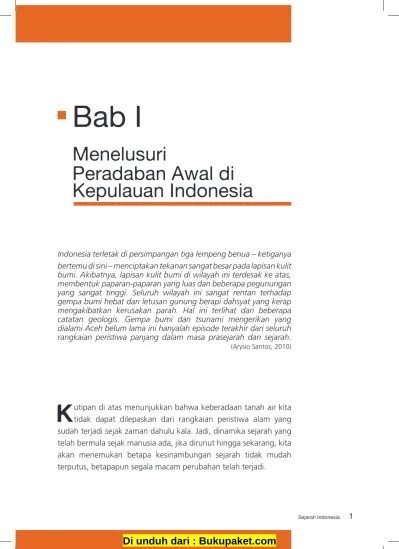 Bab 1 Menelusuri Peradaban Aal di Kepulauan Indonesia