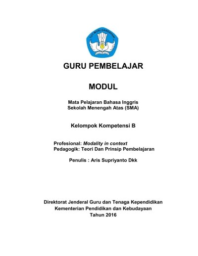 Download tryout soal ukg guru smp 2019 dan kunci jawaban Modul Gp Bhs Inggris Sma Kk C2 Pedagogik