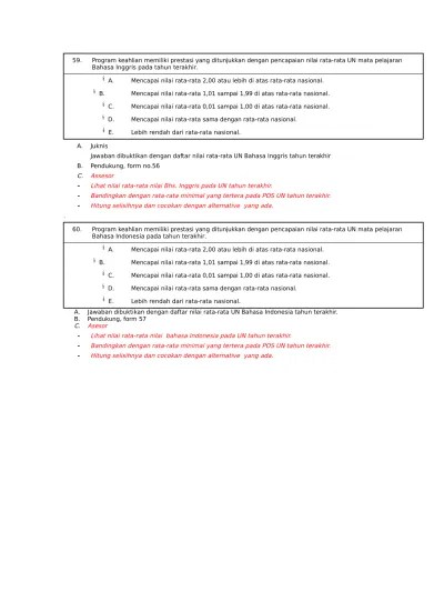 Untuk menskor soal uraian namanya automated. Cara Menskor Soal Essay