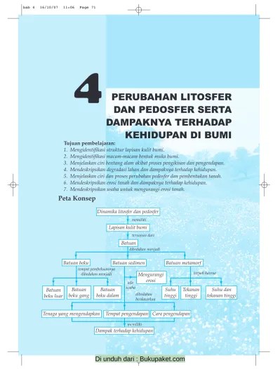 Bab 4 Perubahan Litosfer dan Pedosfer serta Dampaknya terhadap Kehidupan di  bumi