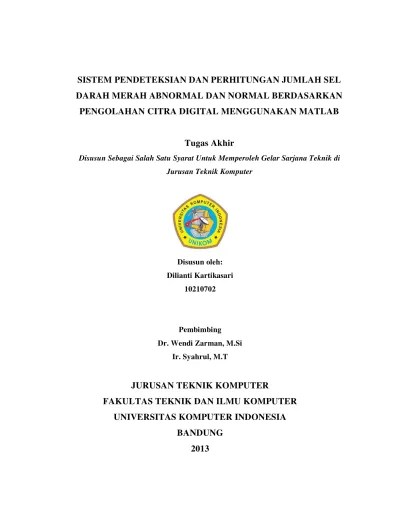 Top PDF Sistem pendeteksian dan perhitungan sel darah merah abnormal dan  normal berdasarkan pengolahan citra digital menggunakan matlab - 123dok.com