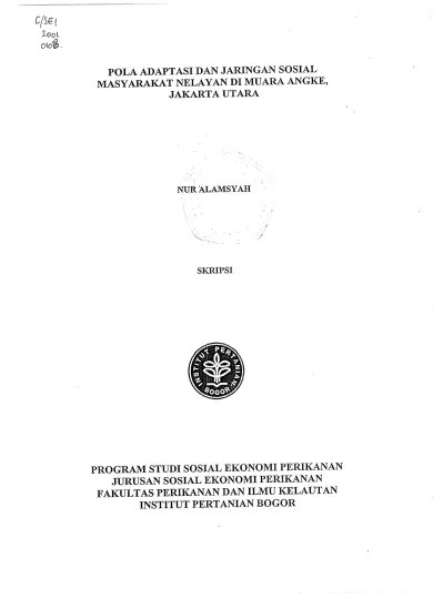 Top PDF Pola Adaptasi dan Jaringan Sosial Masyarakat Nelayan di Muara  Angke, Jakarta Utara - 123dok.com