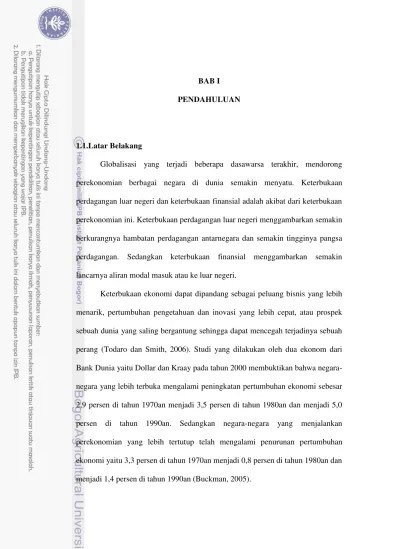 Pengaruh Keterbukaan Perdagangan Terhadap Pertumbuhan Ekonomi Di Papua