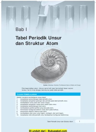 Bab 1 Tabel Periodik Unsur dan Struktur Atom