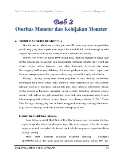 otoritas moneter Kebijakan moneter (1)