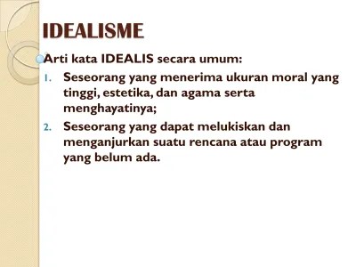 BAB 3 FILSAFAT IDEALISME DAN REALISME