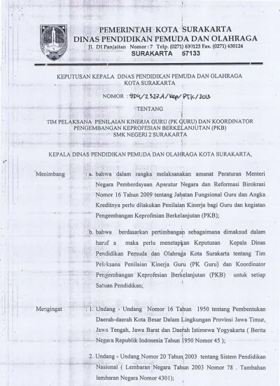 Tugas pokok penyuluh perindag, adalah melakukan penyuluhan di bidang perindustrian dan . Contoh Sk Tim Penilaian Pkg Format Word Terbaru Info Operator Sekolah Sk Tim Penilai Pkg