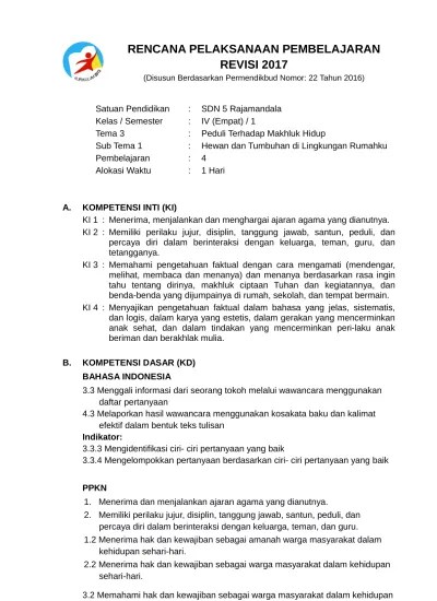 Hewan dan Tumbuhan di Lingkungan Rumahku