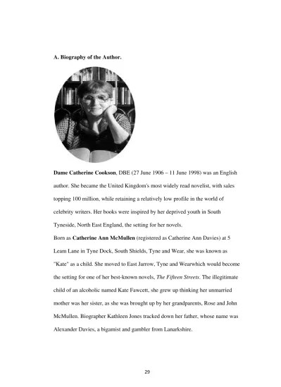 An Analysis of theLanguage Style in Catherine Cookson’s Selected Poems