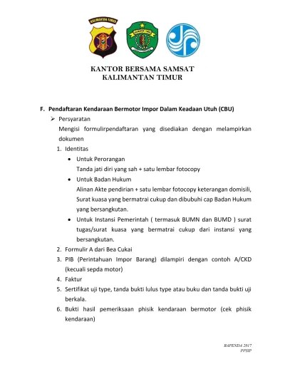 Atas perhatian dan kerjasamanya kami ucapkan terima kasih. Pendaftaran Kendaraan Bermotor Ganti Warna