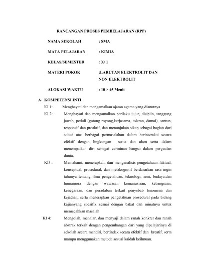 RPP LARUTAN ELEKTROLIT DAN NONELEKTROLIT