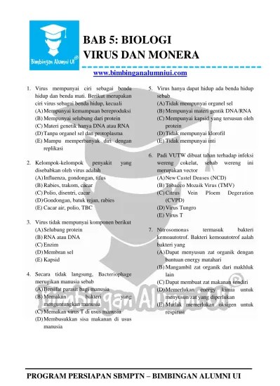 BAB 5 VIRUS DAN MONERA