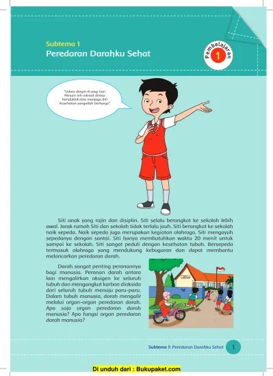 Subtema 1 Peredaran Darahku Sehat