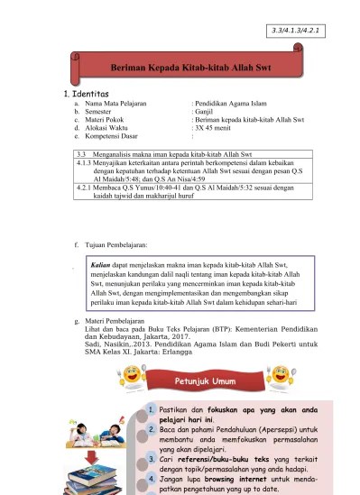 MAKALAH iman kepada kitab kitab Allah