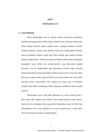 BAB II TINJAUAN PUSTAKA A. Pengertian Pemasaran - ANALISIS PENGARUH BRAND  AWARNESS , BRAND IMAGE , ACCESSIBILITY DAN EMOTIONAL CONECCTION TERHADAP  BRAND CHOICE SEPEDA MOTOR HONDA VARIO - repository perpustakaan