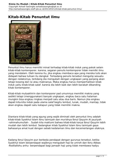 kitab permata yang hilang the lost jewel oleh ibnuyusof adalah satu rujukan panduan dan petua masyarakat melayu zaman dahulu kala berkaitan seni nafkah batin. Kitab Firasat Pdf